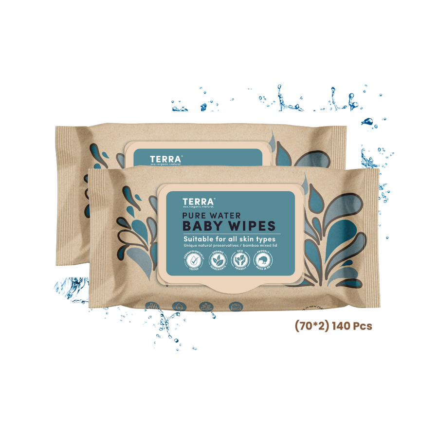 TERRA Pure Water Baby Wipes 70s