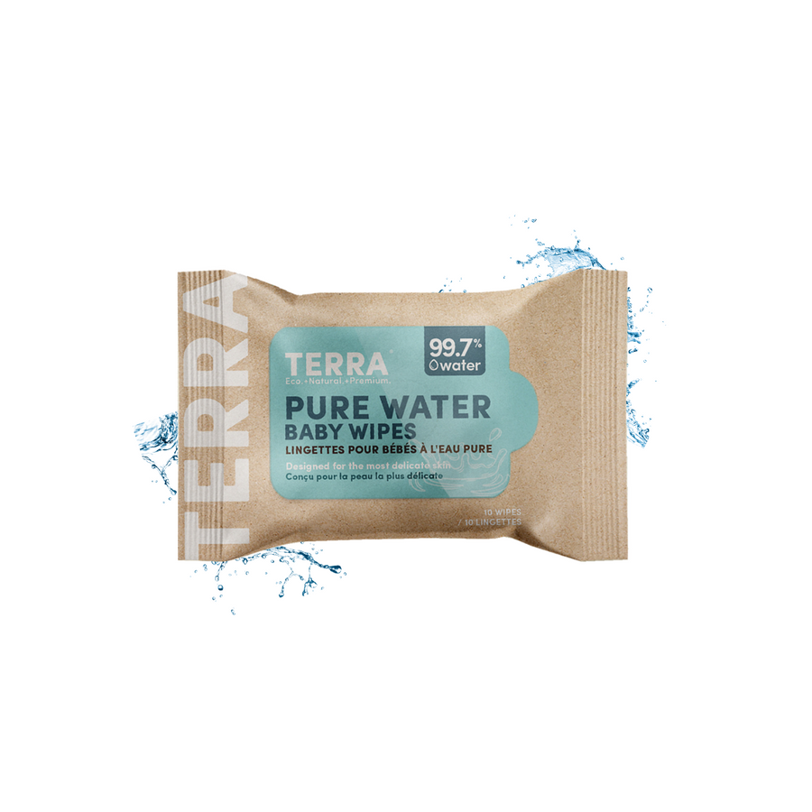 TERRA Baby Wipes Mini Pack 10 Wipes Free Sample