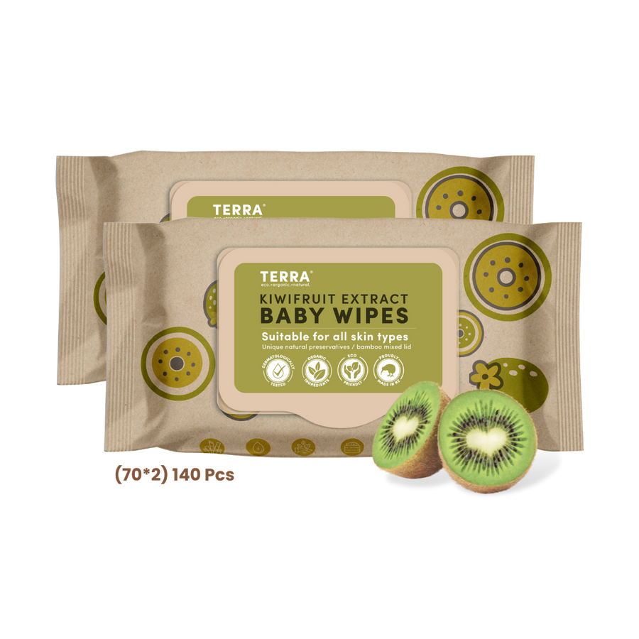 TERRA Kiwifruit Extract Baby Wipes 70s