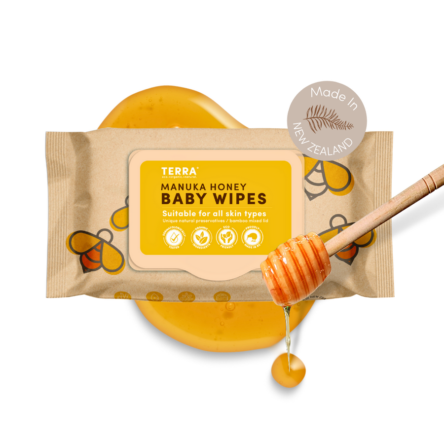 TERRA Manuka Honey Baby Wipes