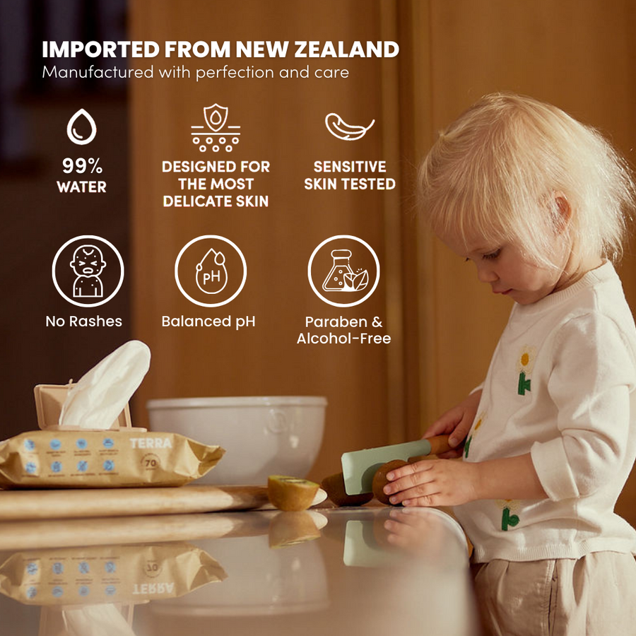 TERRA Kiwifruit Extract Baby Wipes 70s