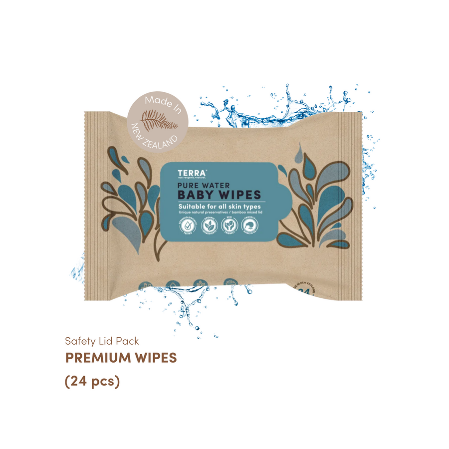 Terra Baby Wipes Travel & Full Pack Bundle Pack of 2