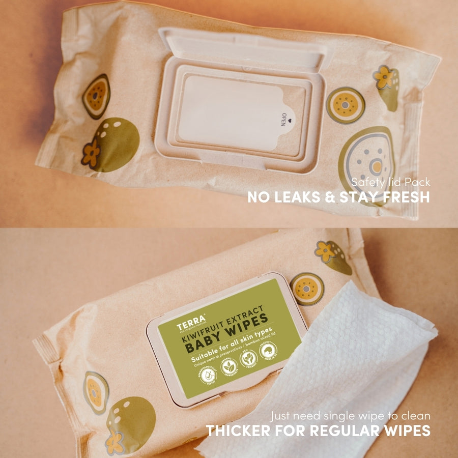 TERRA Kiwifruit Extract Baby Wipes 70s