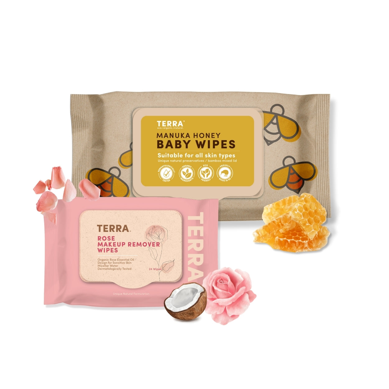 Honey Wipes + Makeup Wipes