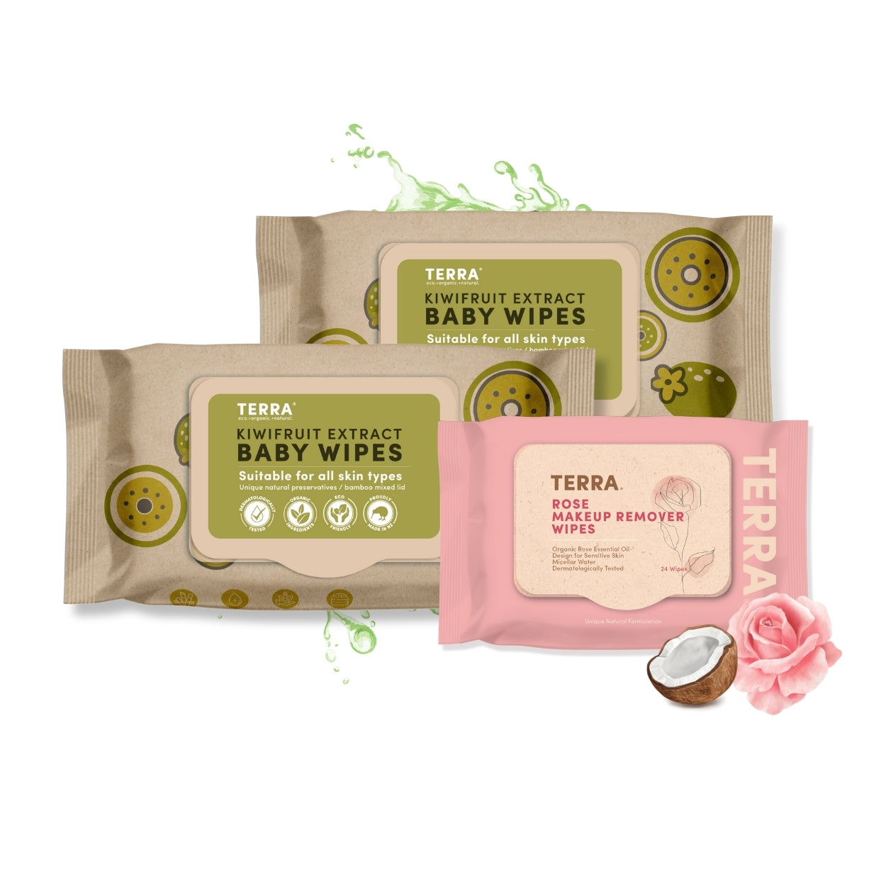 2 Pack Kiwi Wipes + Makeup Wipes