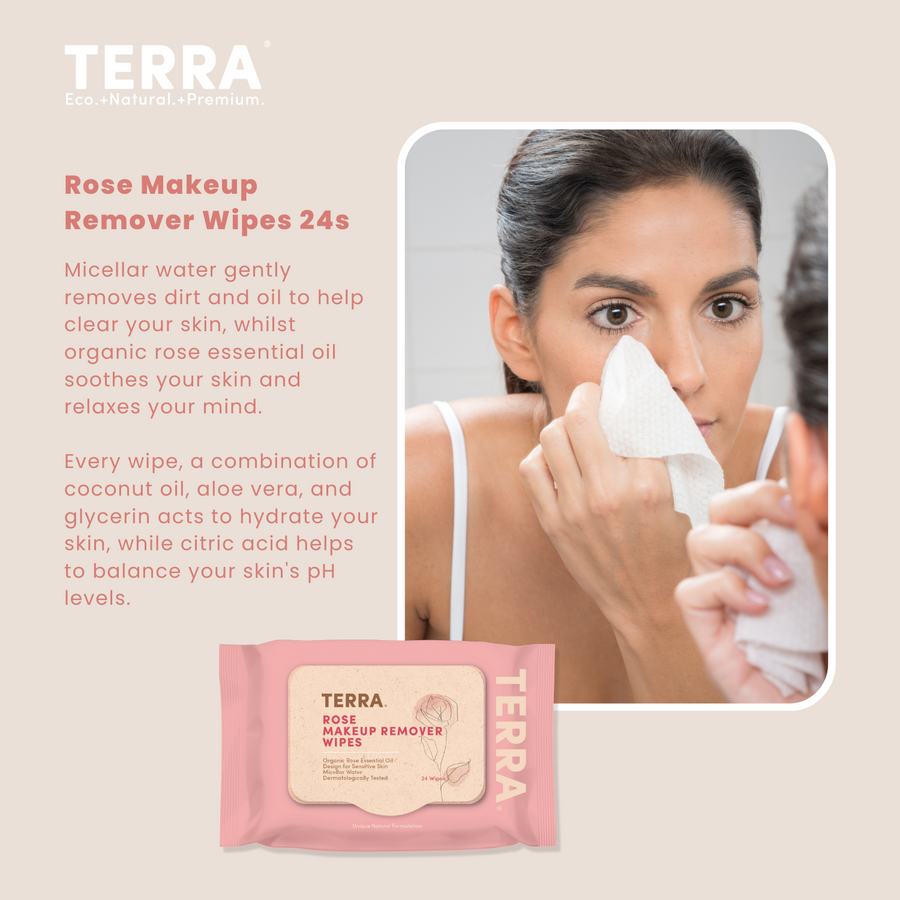 TERRA Rose Makeup Remover Wipes